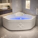 4 x 4 Ft Corner Fully Loaded Jacuzzi Bathtub