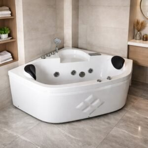 4 x 4 Ft Corner Fully Loaded Jacuzzi Bathtub