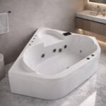 4 x 4 Ft Corner Jacuzzi Bathtub