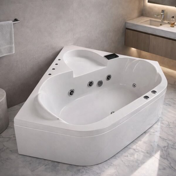 4 x 4 Ft Corner Jacuzzi Bathtub