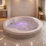 5 x 5 Ft Round Jacuzzi Bathtub