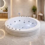6 x 6 Ft Round Fully Loaded Jacuzzi Bathtub