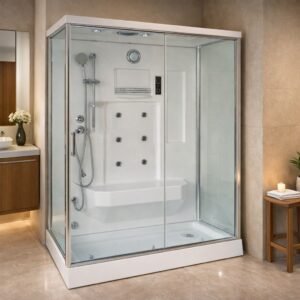 4 x 4 Ft Multi-System Steam Shower Cabin with Seat