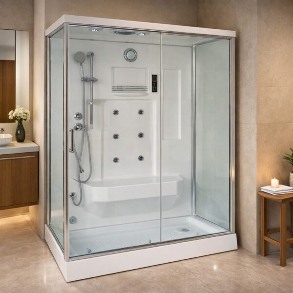 4 x 4 Ft Multi-System Steam Shower Cabin with Seat